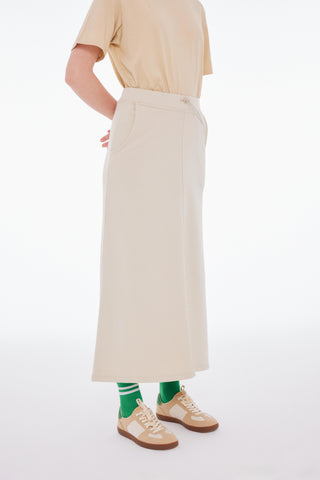 Pamuklu Comfy Etek - Bej