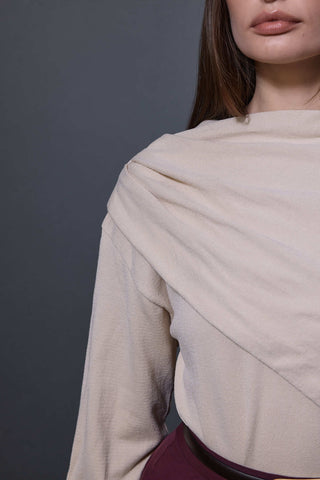 Atkılı Triko - Bej