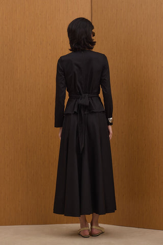 Bağlama Detaylı Takım - Siyah