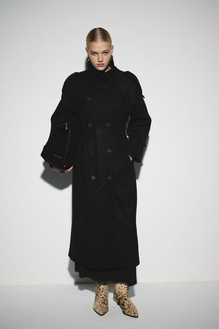 Dik Yaka Kaban - Siyah