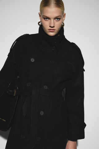 Dik Yaka Kaban - Siyah