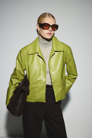 Düz Kesim Yüksek Bel Pantolon - Kahverengi