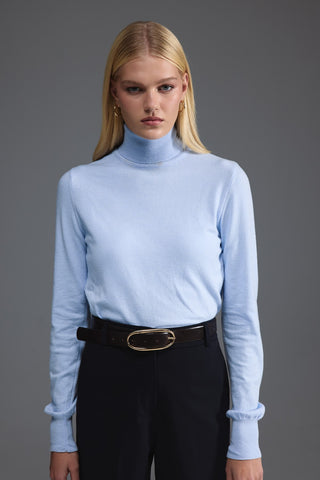 Düz Kesim Yüksek Bel Pantolon - Lacivert