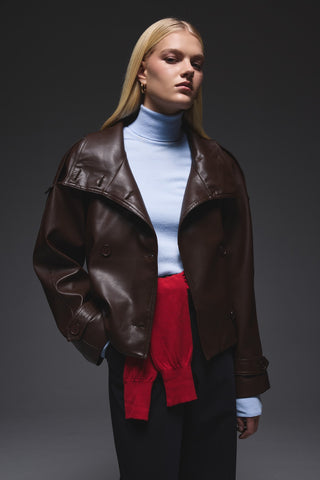 Düz Kesim Yüksek Bel Pantolon - Lacivert