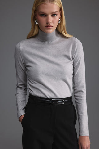 Düz Kesim Yüksek Bel Pantolon - Siyah