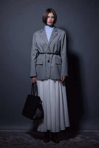 Oversize Balıksırtı Ceket - Siyah