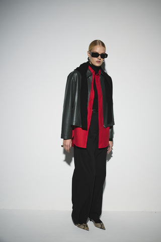 Oversize Gömlek - Kırmızı