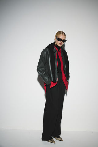 Oversize Gömlek - Kırmızı