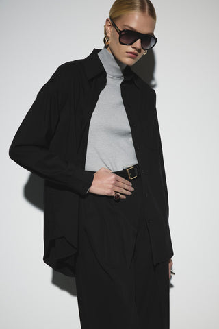 Oversize Gömlek - Siyah