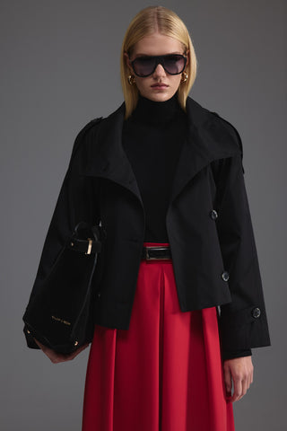 Pileli Midi Etek - Kırmızı