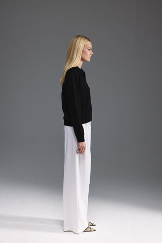 Polo Yaka Kazak - Siyah