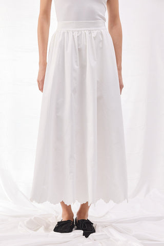 Nakışlı Etek - Beyaz