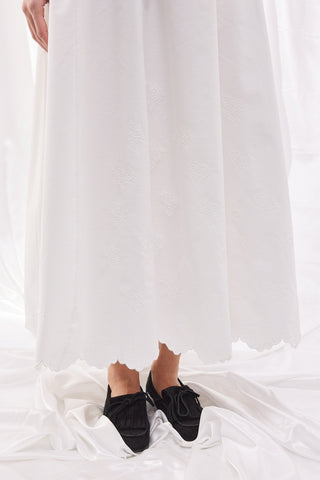 Nakışlı Etek - Beyaz