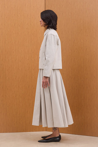 Gabardin Ceketli Takım - Bej