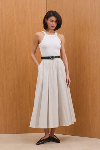 Gabardin Ceketli Takım - Bej