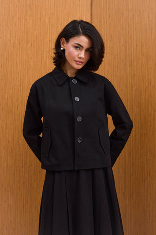 Gabardin Ceketli Takım - Siyah