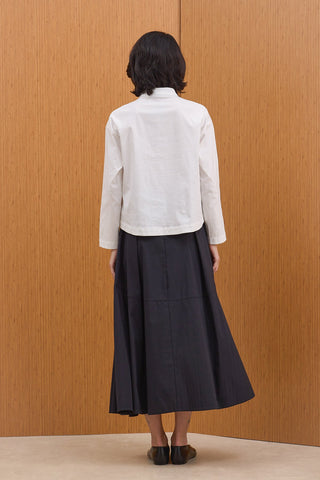 Birit Düğmeli Gömlek - Beyaz