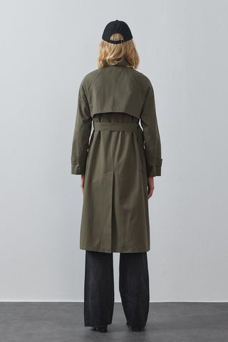 Oversize Trençkot - Haki