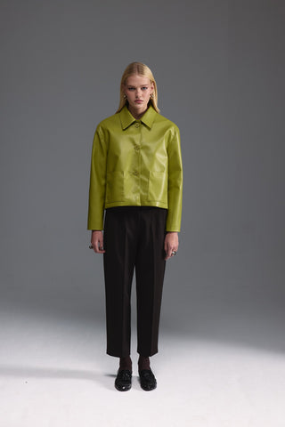 Yüksek Bel Pantolon - Acı Kahve