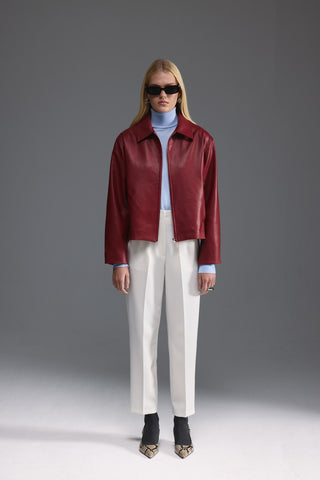 Yüksek Bel Pantolon - Beyaz