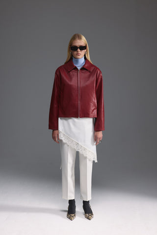 Yüksek Bel Pantolon - Beyaz