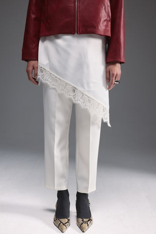 Yüksek Bel Pantolon - Beyaz