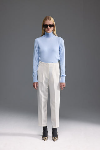 Yüksek Bel Pantolon - Beyaz