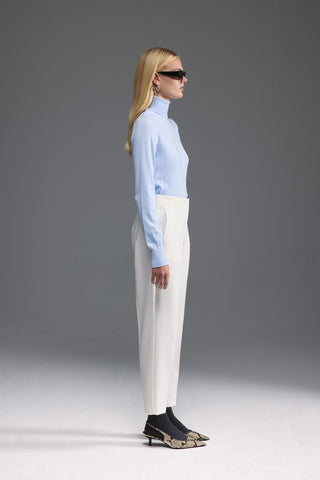 Yüksek Bel Pantolon - Beyaz