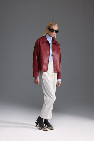 Yüksek Bel Pantolon - Beyaz