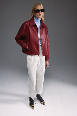 Yüksek Bel Pantolon - Beyaz