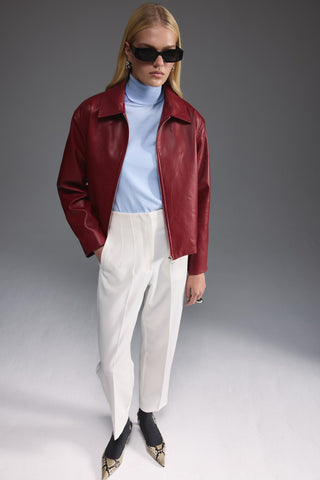 Yüksek Bel Pantolon - Beyaz