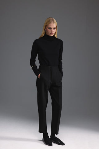 Yüksek Bel Pantolon - Siyah