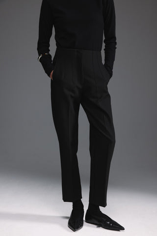 Yüksek Bel Pantolon - Siyah