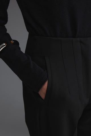 Yüksek Bel Pantolon - Siyah