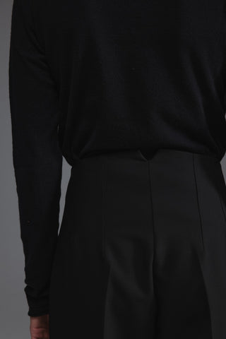 Yüksek Bel Pantolon - Siyah